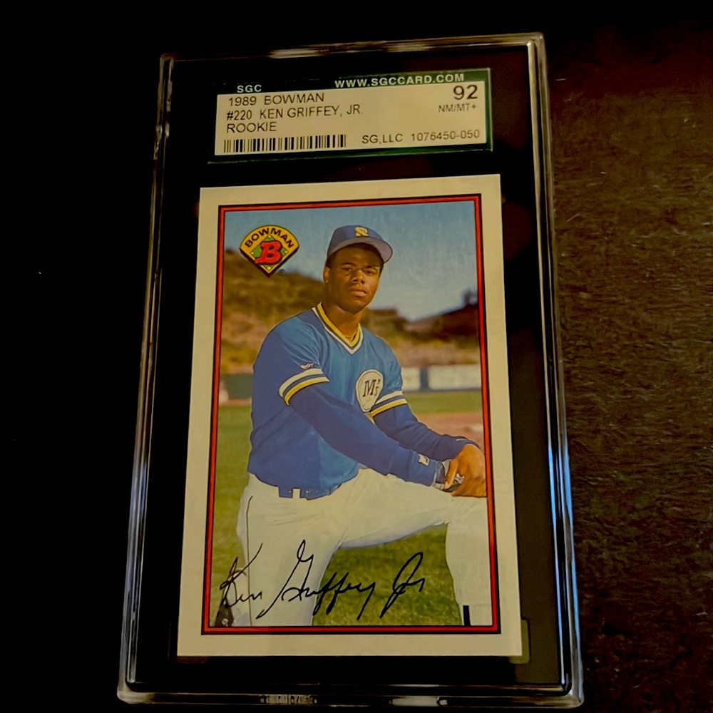 1989 ken Griffey Jr graded rookie bowman mint